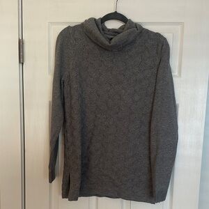J. Jill Charcoal Cowl Neck Sweater